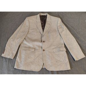 Brooks Brothers 346 Houndstooth Blazer Sport Jacket Size 44R Wool